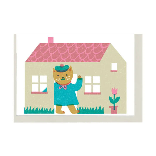The Printed Peanut Stationery - Little House A7 Mini Wenskaart