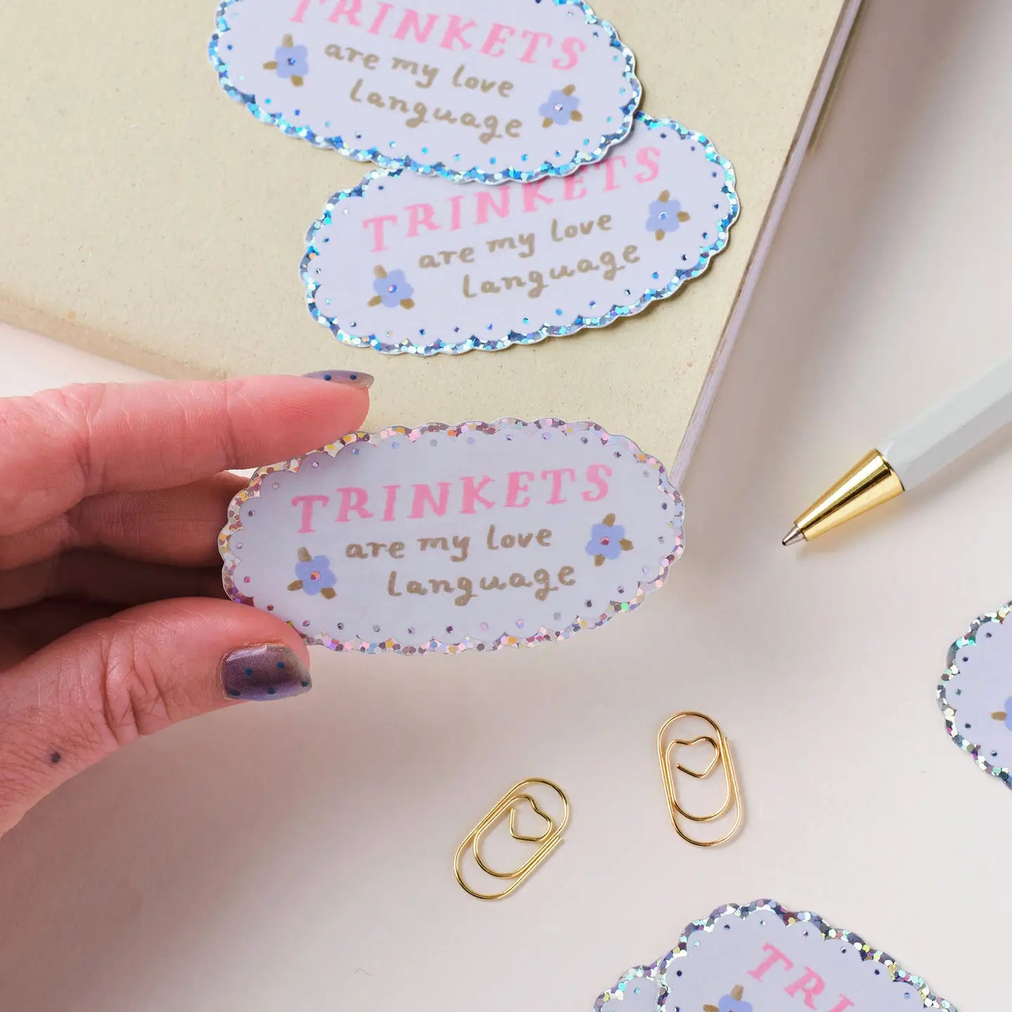 Holografische sticker Trinkets - Claire Paul