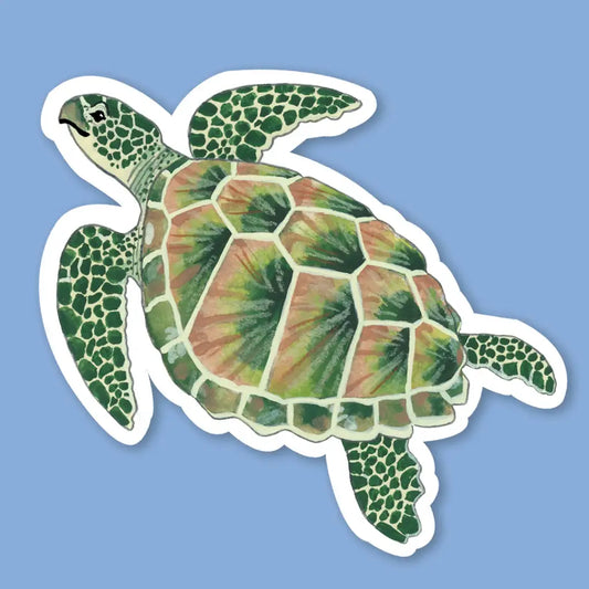Sticker Zeeschildpad - Party Mouse Studio