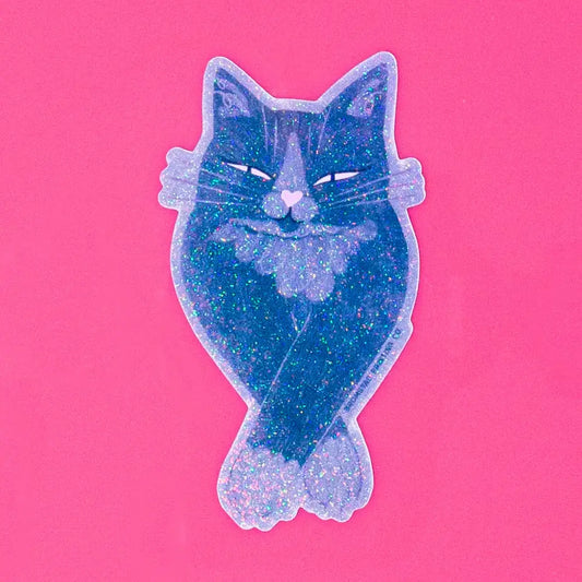 Holografische sticker Slow Blinking Cat - Bromstad Printing Co.