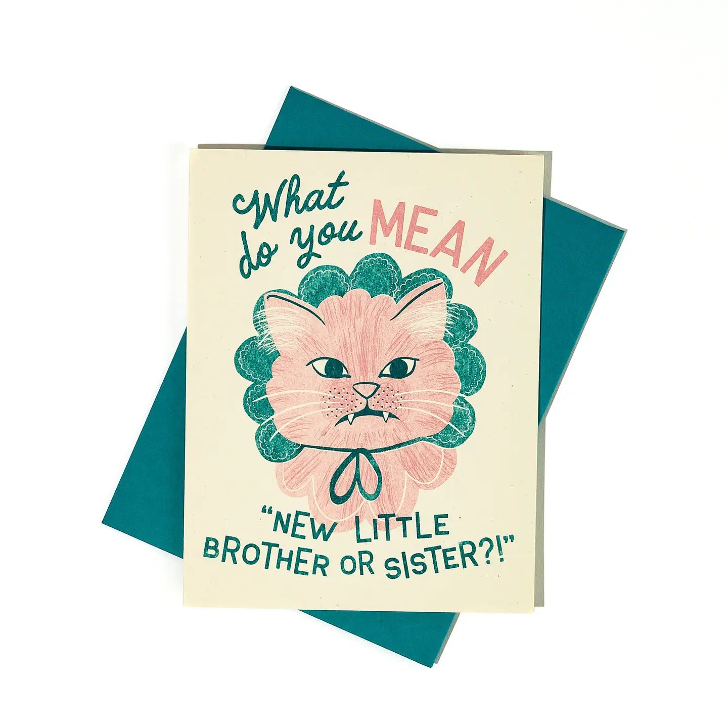 Bromstad Printing Co. - Risograph Geboortekaart 'New brother or sister'