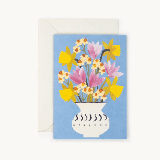 Wenskaart Spring Flowers - Hadley