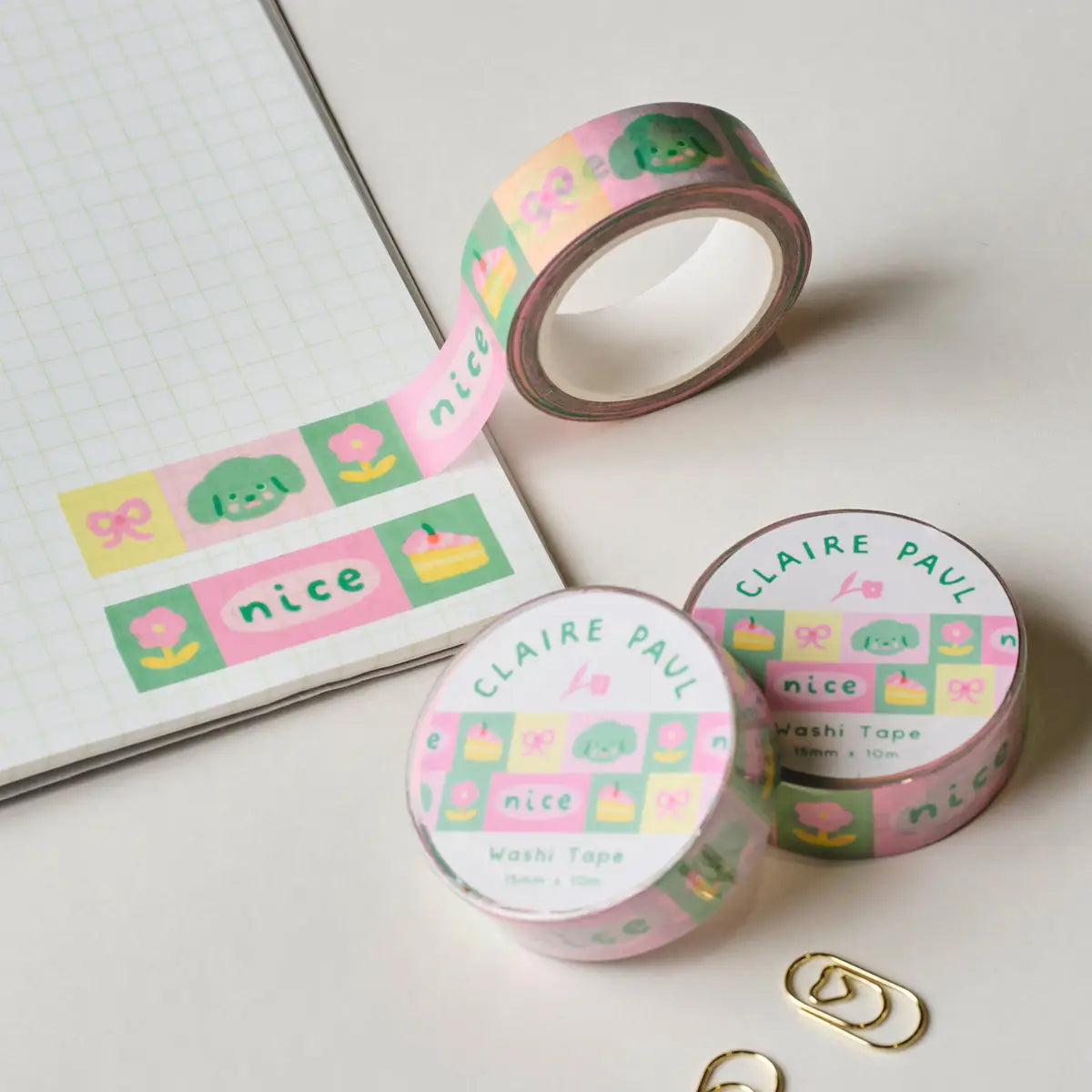 Claire Paul - Washi Tape 'Nice Charms Dog'