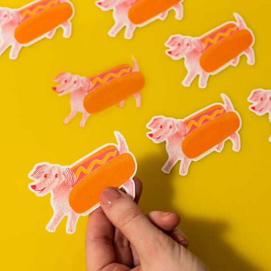 Bromstad Printing Co. 'Hot Dog' - Clear Sticker