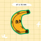 Vinyl sticker Banaan - Bloemkolie