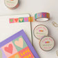 Claire Paul - Washi Tape 'Rainbow Love Hearts'