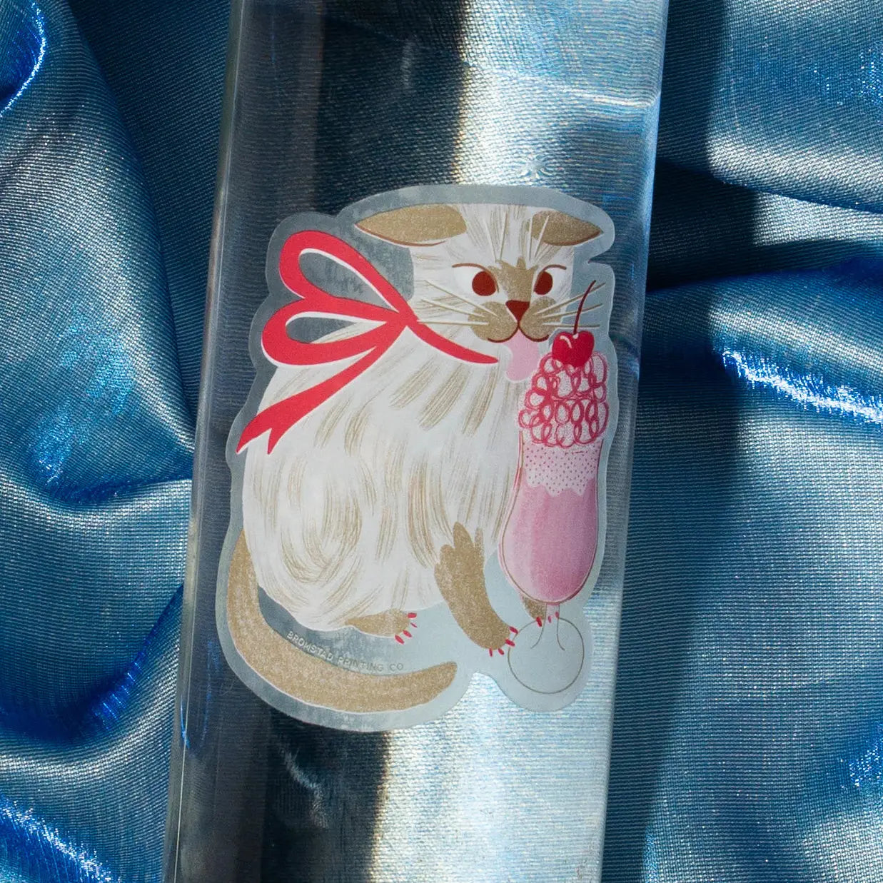 Sticker Milkshake Cat - Bromstad Printing Co.