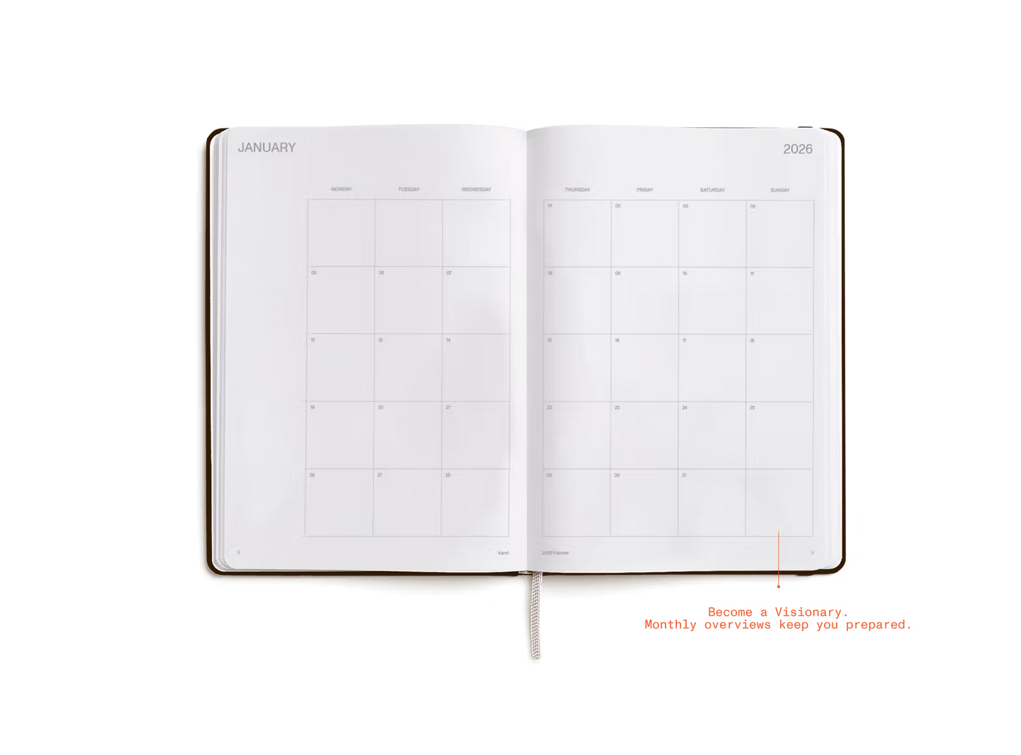 Karst 2026 Weekly Planner - A5 Espresso