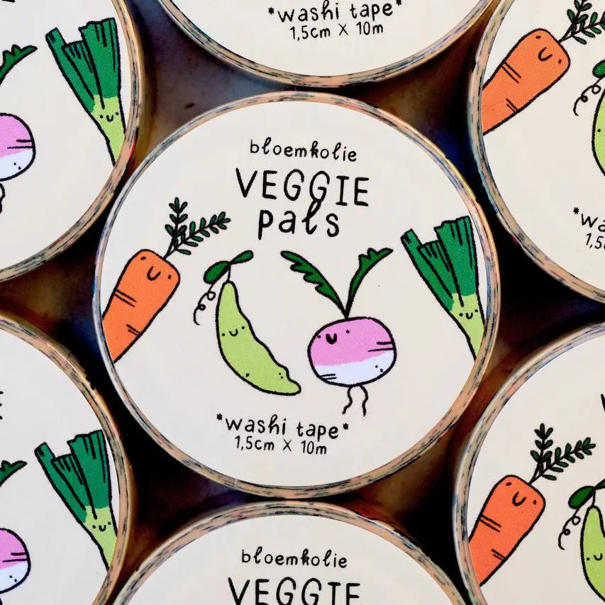 Bloemkolie Washi Tape - Veggie Pals