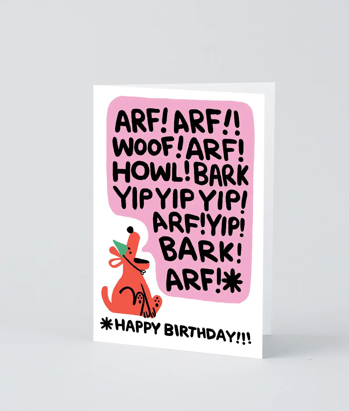 Wrap Verjaardagskaart - 'Birthday Bark'