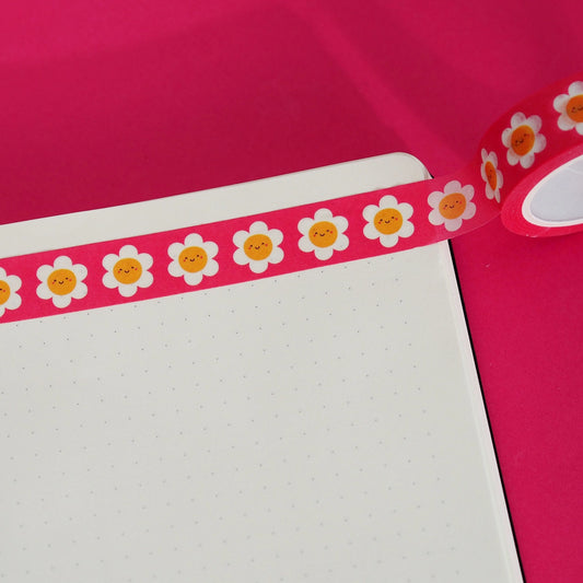 Rosa Gänseblümchen Blumen - Washi Tape