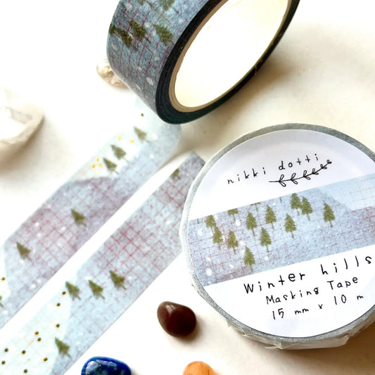 Nikki Dotti Washi Tape - Winter Hills