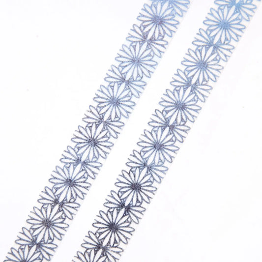 Willwa Washi tape - Silver Flora