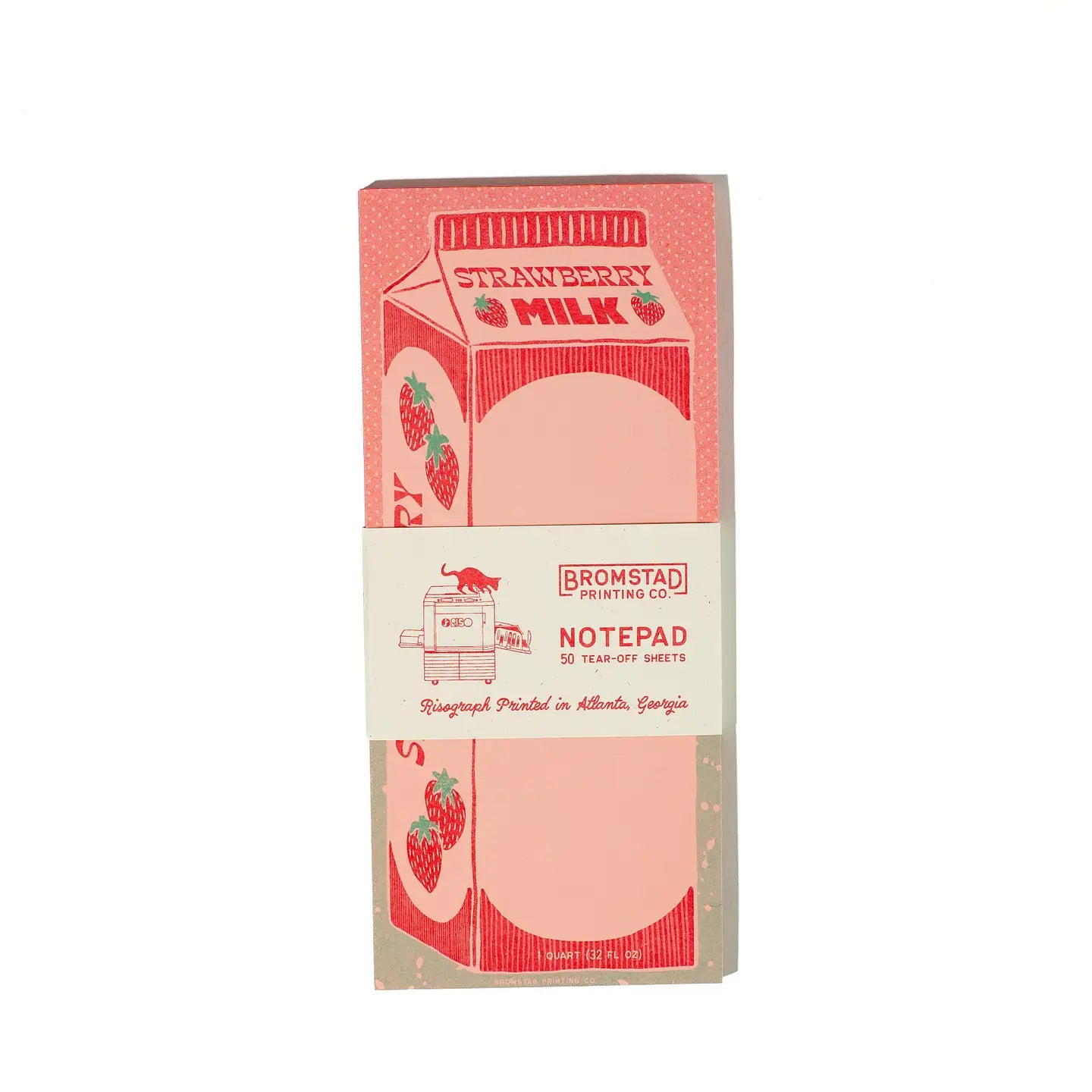 Notitieblok Aardbeienmelk - Bromstad Printing Co.