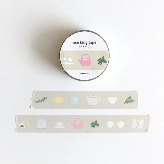 Suatelier Design Washi tape - Tea 01