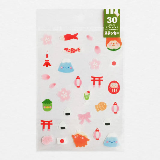 A6 stickervel mini stickers A6 Japans - Amélie's Workshop Papeterie