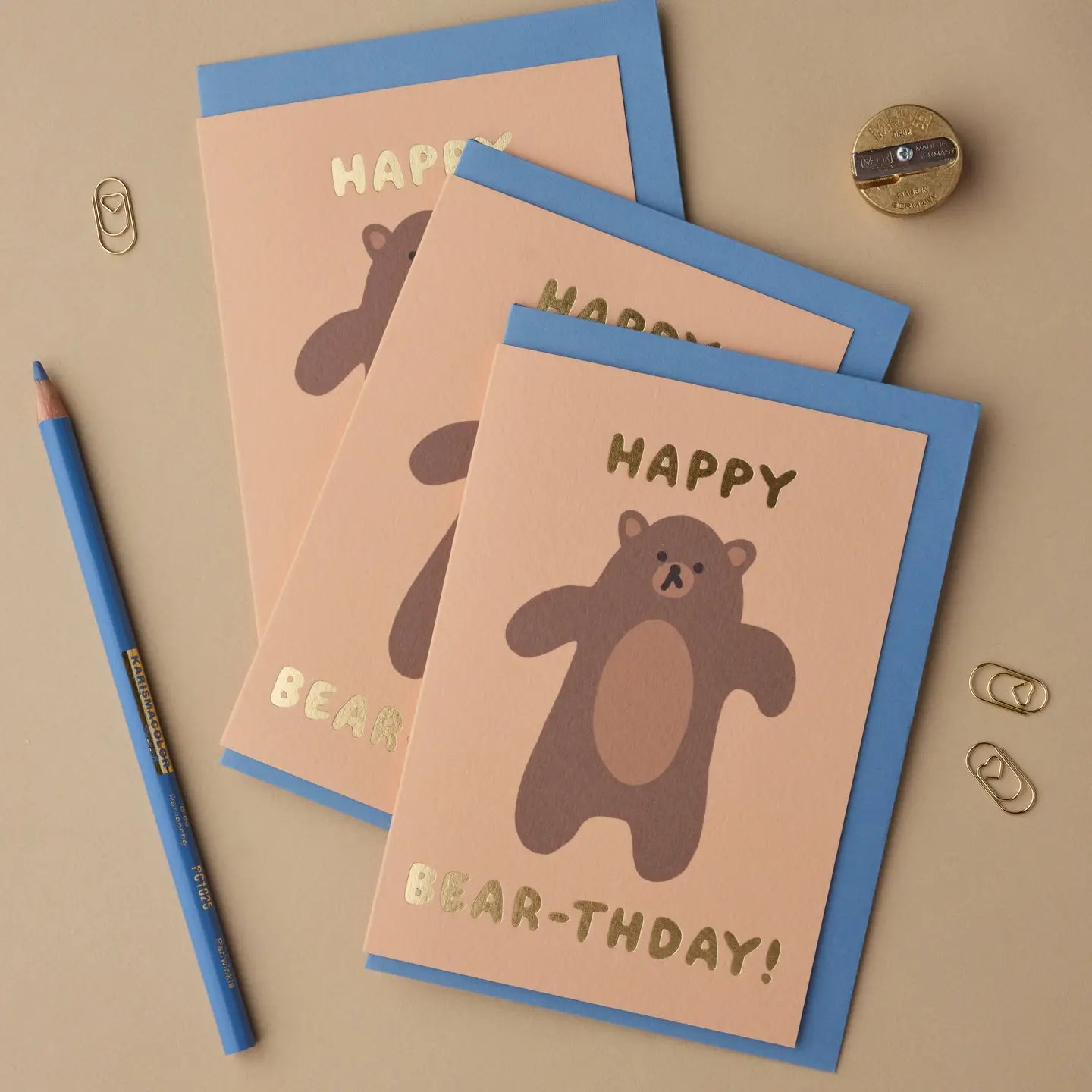 Verjaardagskaart A6 Happy Bear-thday! - Claire Paul