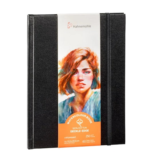 Hahnemühle Watercolour Deckle Edge 100% Cotton - A6 Portrait