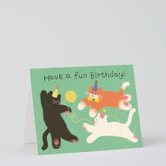 Verjaardagskaart Happy Birthday Katten - Wrap