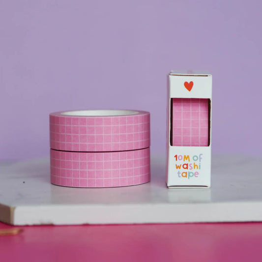 Washi Tape Roze Ruit - Nutmeg and Arlo