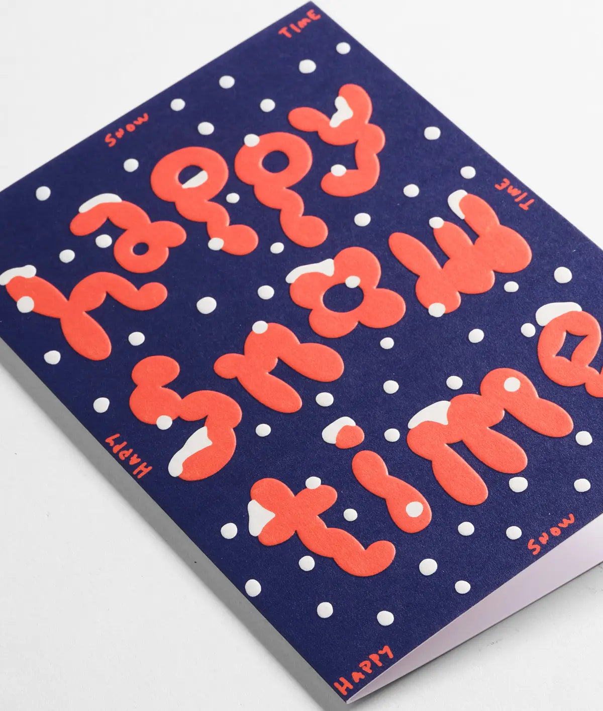 Wrap - Kerstkaart 'Happy Snow Time'