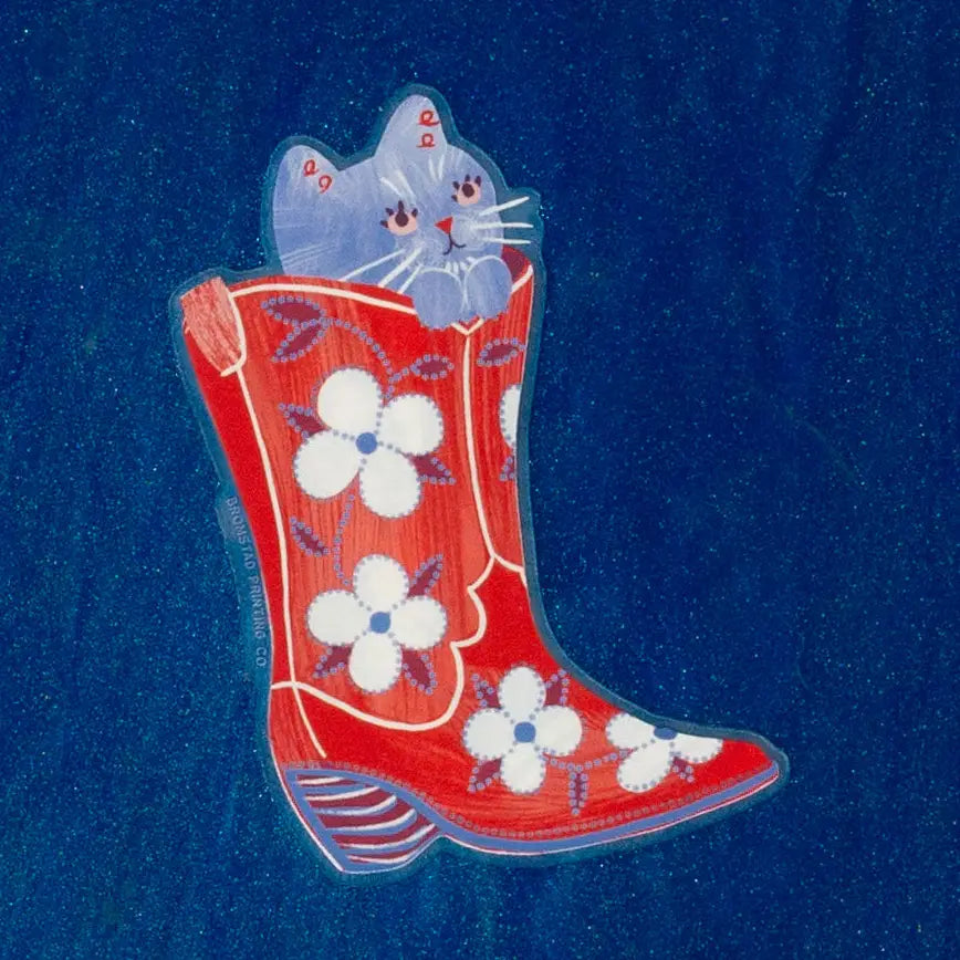 Sticker Cowboylaarskat - Bromstad Printing Co.