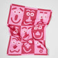 Theedoek Making Faces - Wrap