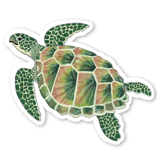 Sticker Zeeschildpad - Party Mouse Studio