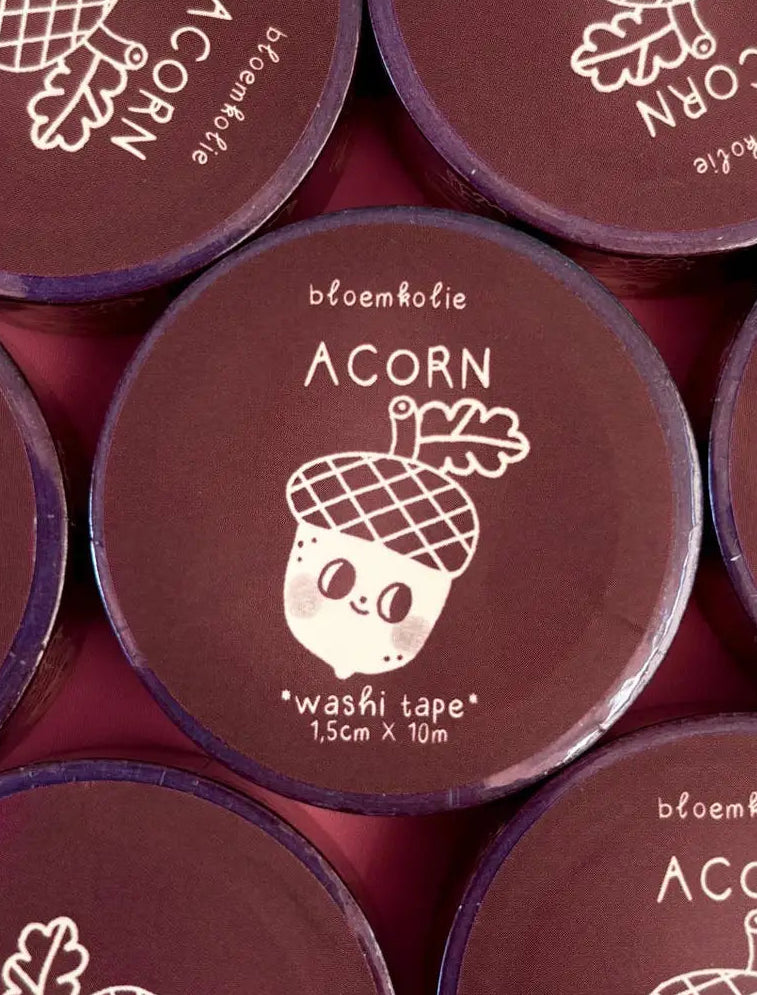 Washi Tape Acorn - Bloemkolie