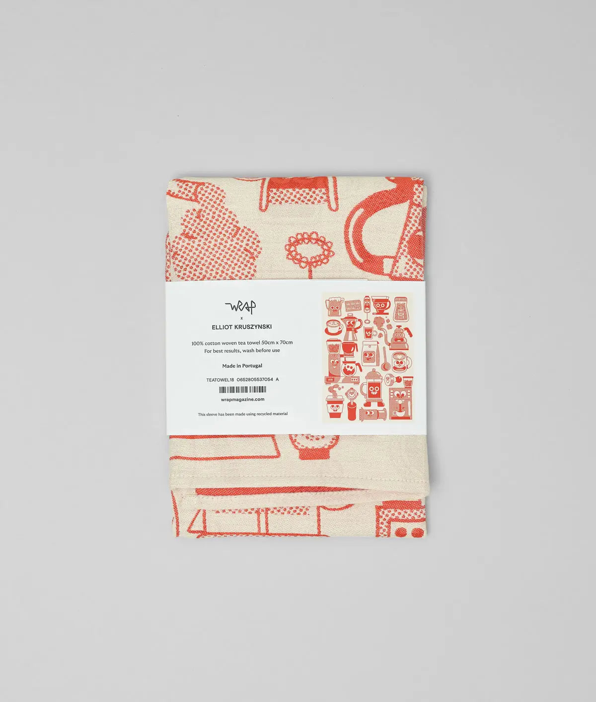 Wrap - Theedoek 'Coffee Time'