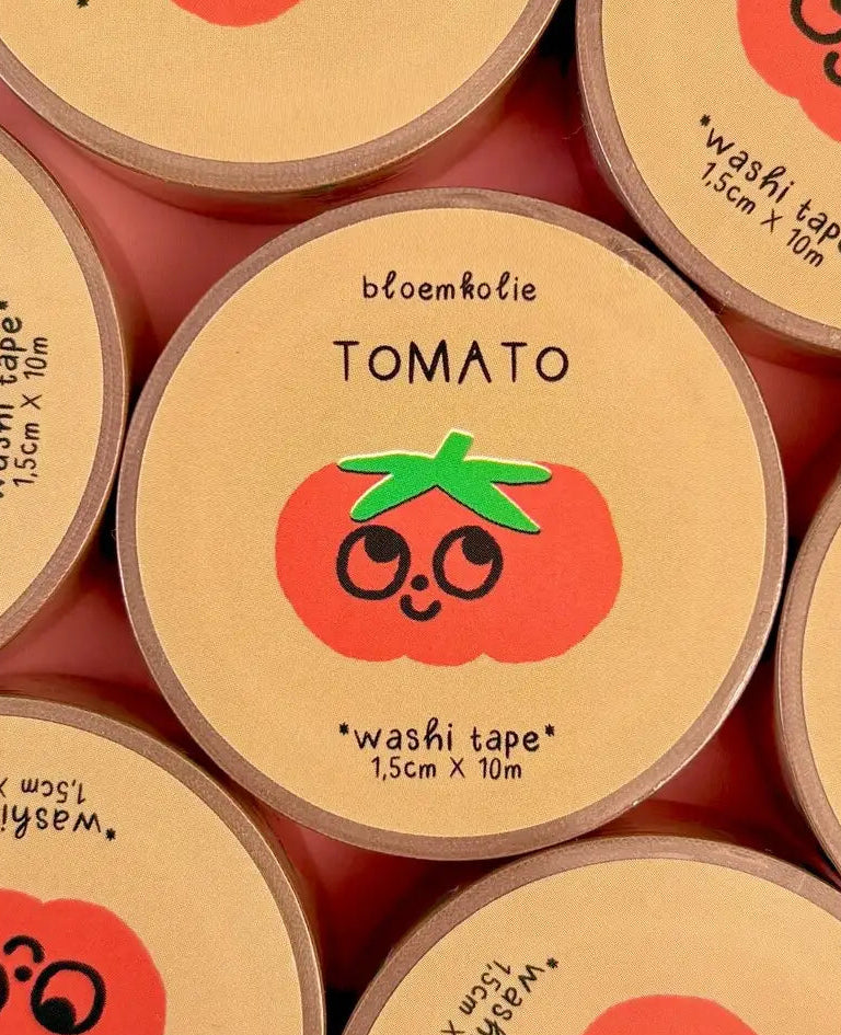 Washi Tape Tomaat - Bloemkolie