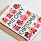 Wrap - Christmas card 'Meowy Christmas' with relief 