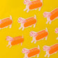 Bromstad Printing Co. 'Hot Dog' - Clear Sticker