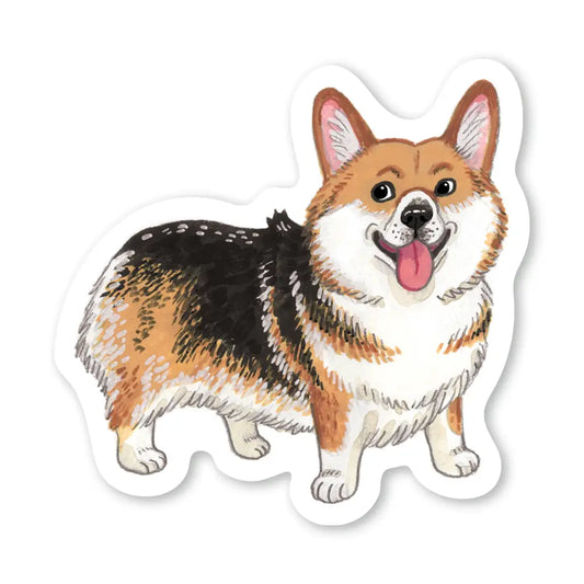 Driekleurige Corgi - Sticker