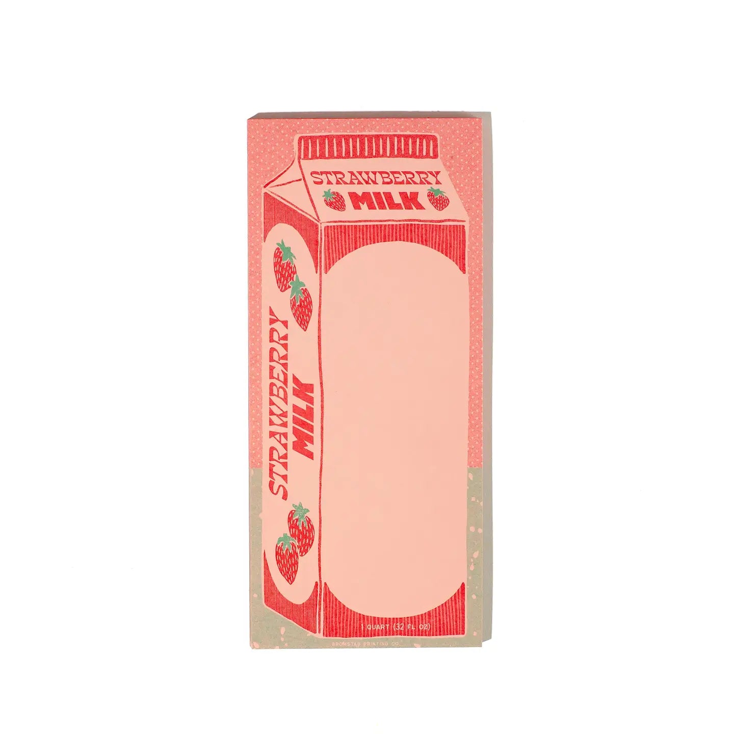 Notitieblok Aardbeienmelk - Bromstad Printing Co.