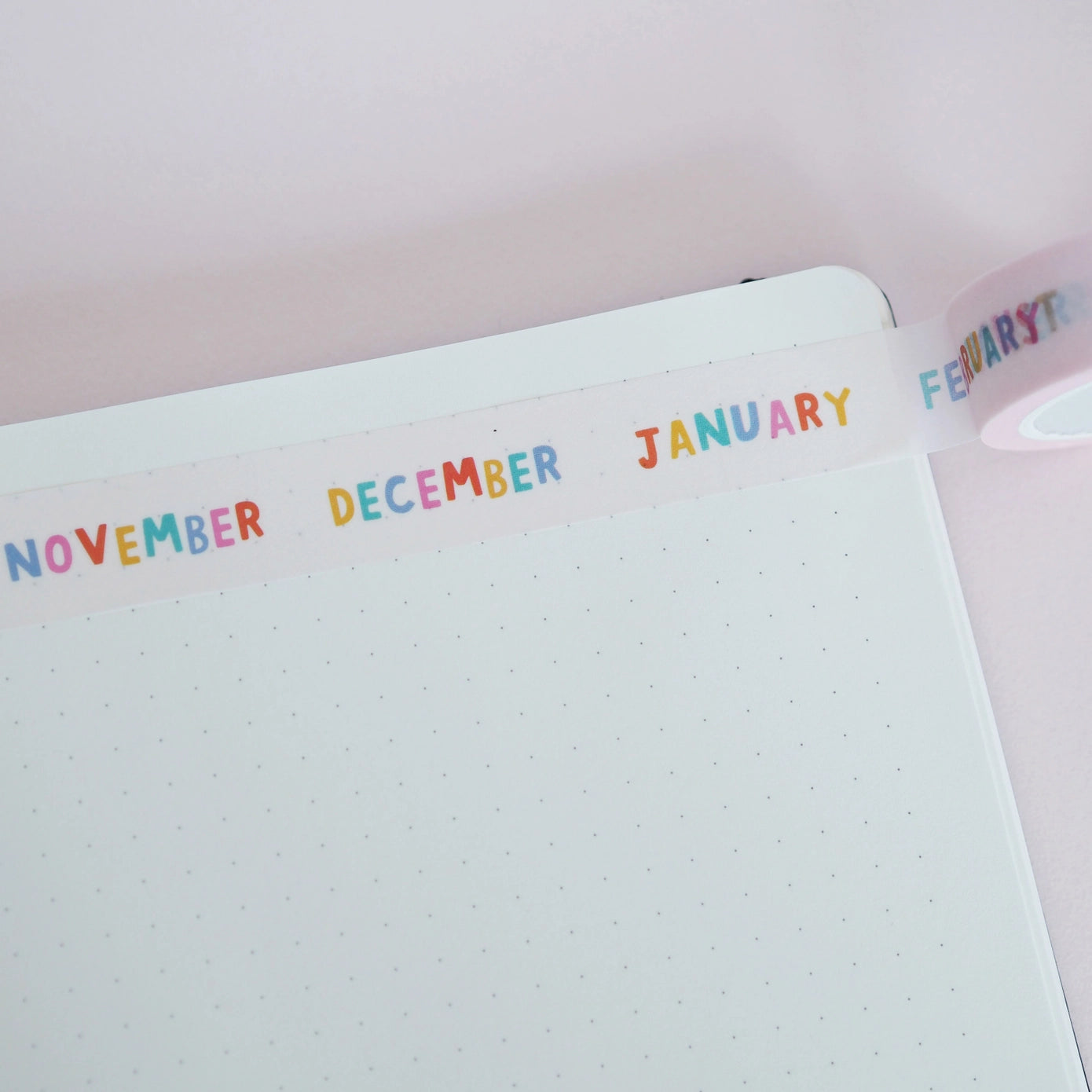 Months of the year - Washi tape