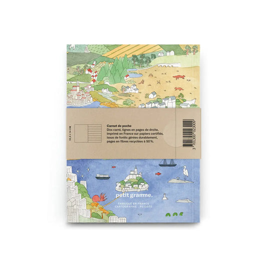 Petit Gramme - A6 Pocket Notebook Cartography (blank/lined)