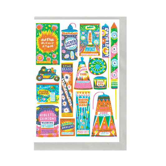 The Printed Peanut Stationery - Fireworks A6