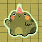 Sticker Bloemkolie - Party Frog
