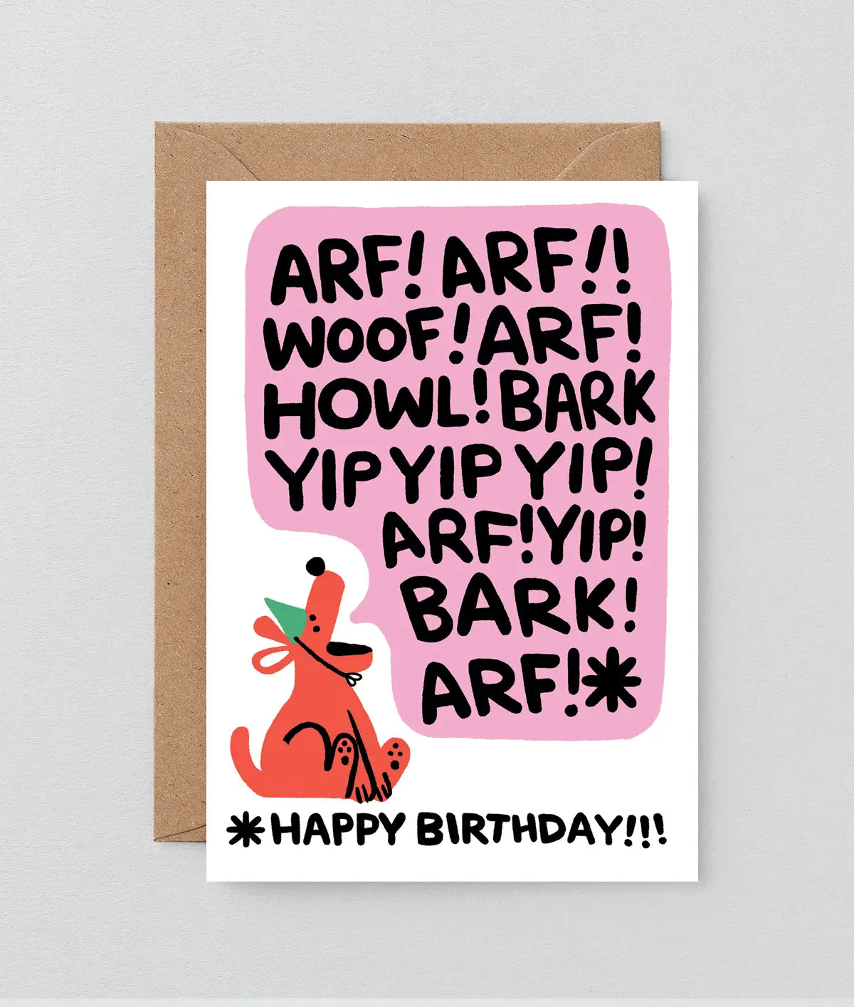 Wrap Verjaardagskaart - 'Birthday Bark'