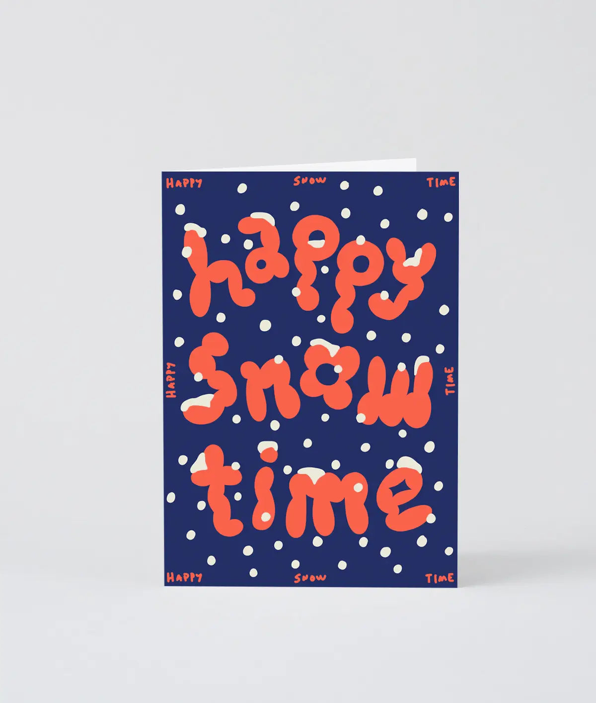 Wrap - Kerstkaart 'Happy Snow Time'