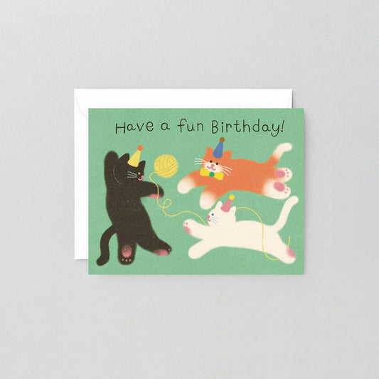Verjaardagskaart Happy Birthday Katten - Wrap