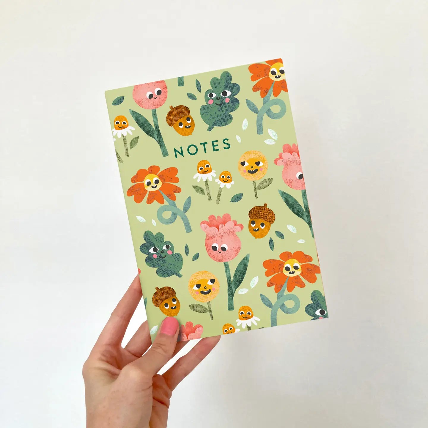 Emily Nash Notebook A5 - Flower Faces (blanco)