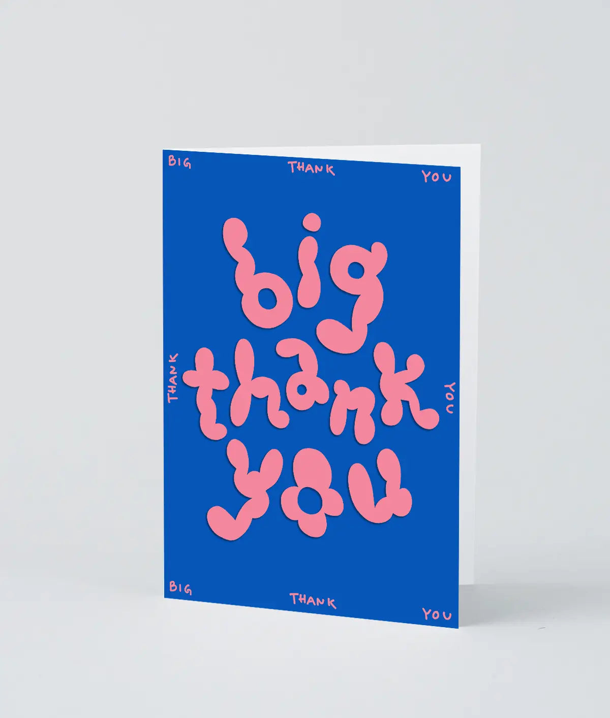 Wrap - Greeting card 'Big Thank You' in relief 