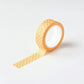Washi tape Geel Bruin Polka Dot - Claire Paul