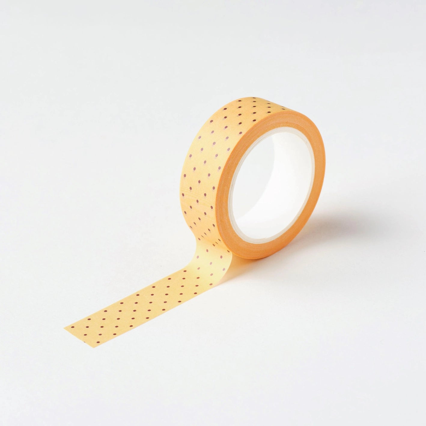 Washi tape Geel Bruin Polka Dot - Claire Paul