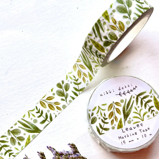 Nikki Dotti Washi Tape - Leaves
