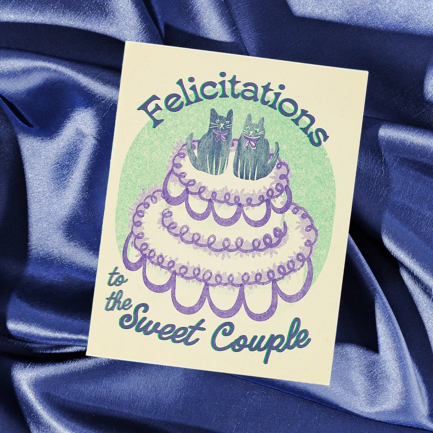 Trouwkaart Felicitatie aan het Lieve Paar - Bromstad Printing Co.