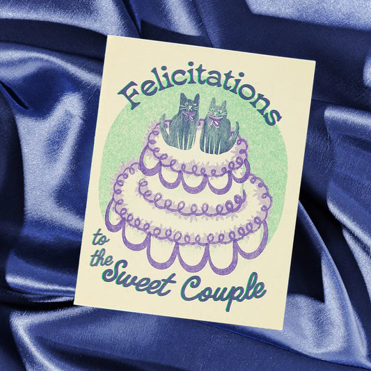Trouwkaart Felicitatie aan het Lieve Paar - Bromstad Printing Co.