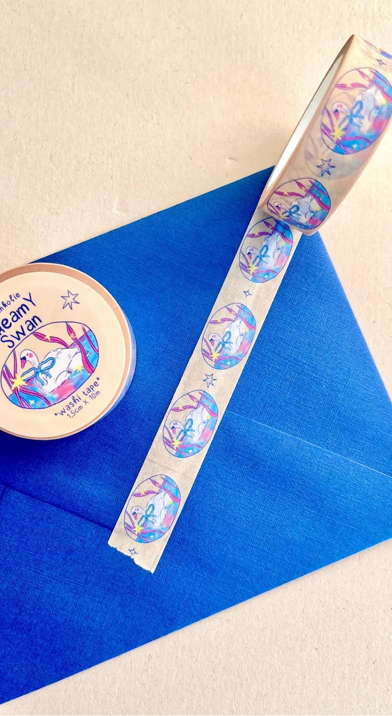Bloemkolie Washi Tape - Dreamy Swan